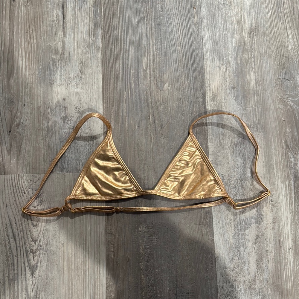 Four Three Seven Rose Gold Bikini Top